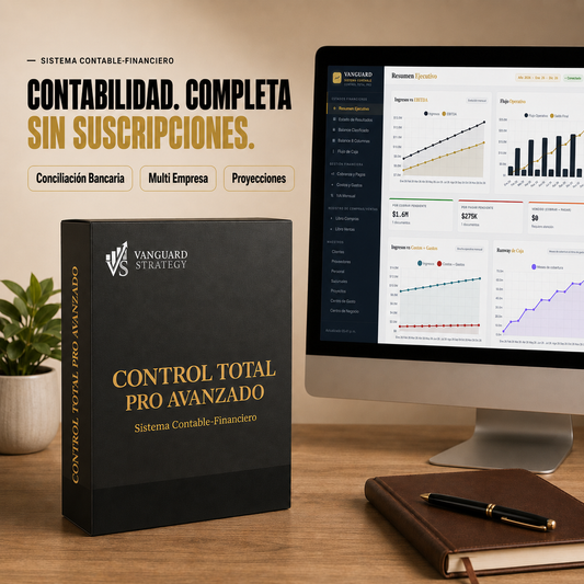 Control Total PRO Avanzado: Sistema Contable Financiero con Dashboard & Conciliación bancaria