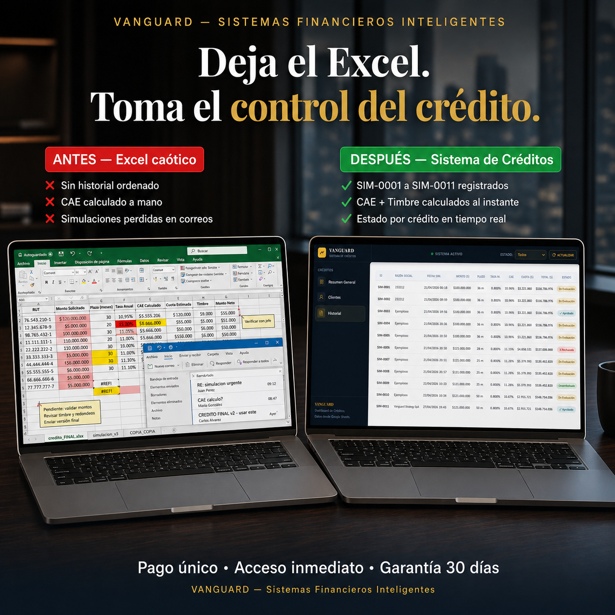 Sistema de Evaluación de Créditos PRO: Simulador Financiero con Propuesta PDF Automática y Dashboard de Portafolio Crediticio