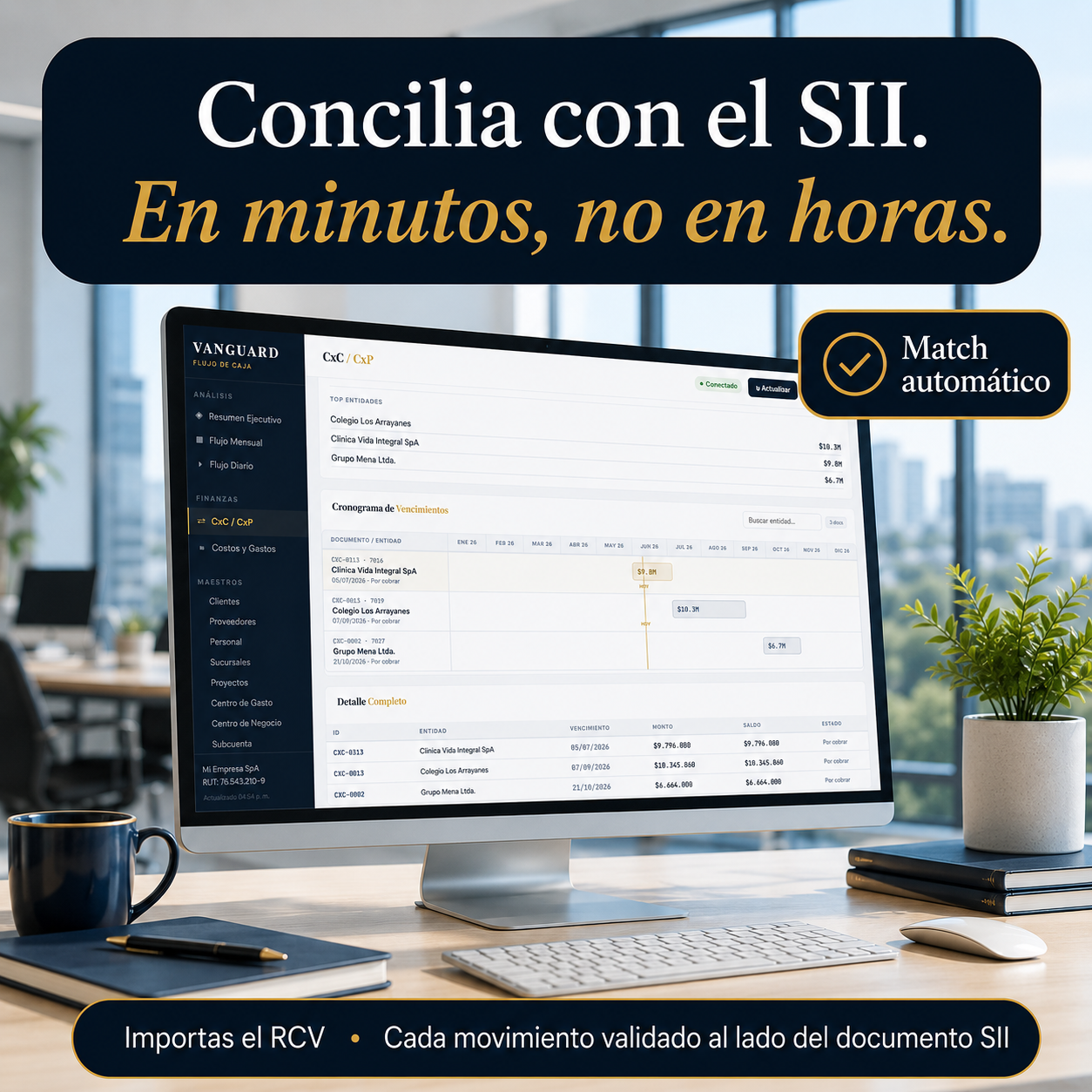 Capital PRO: Flujo de Caja con Dashboard y Análisis SII