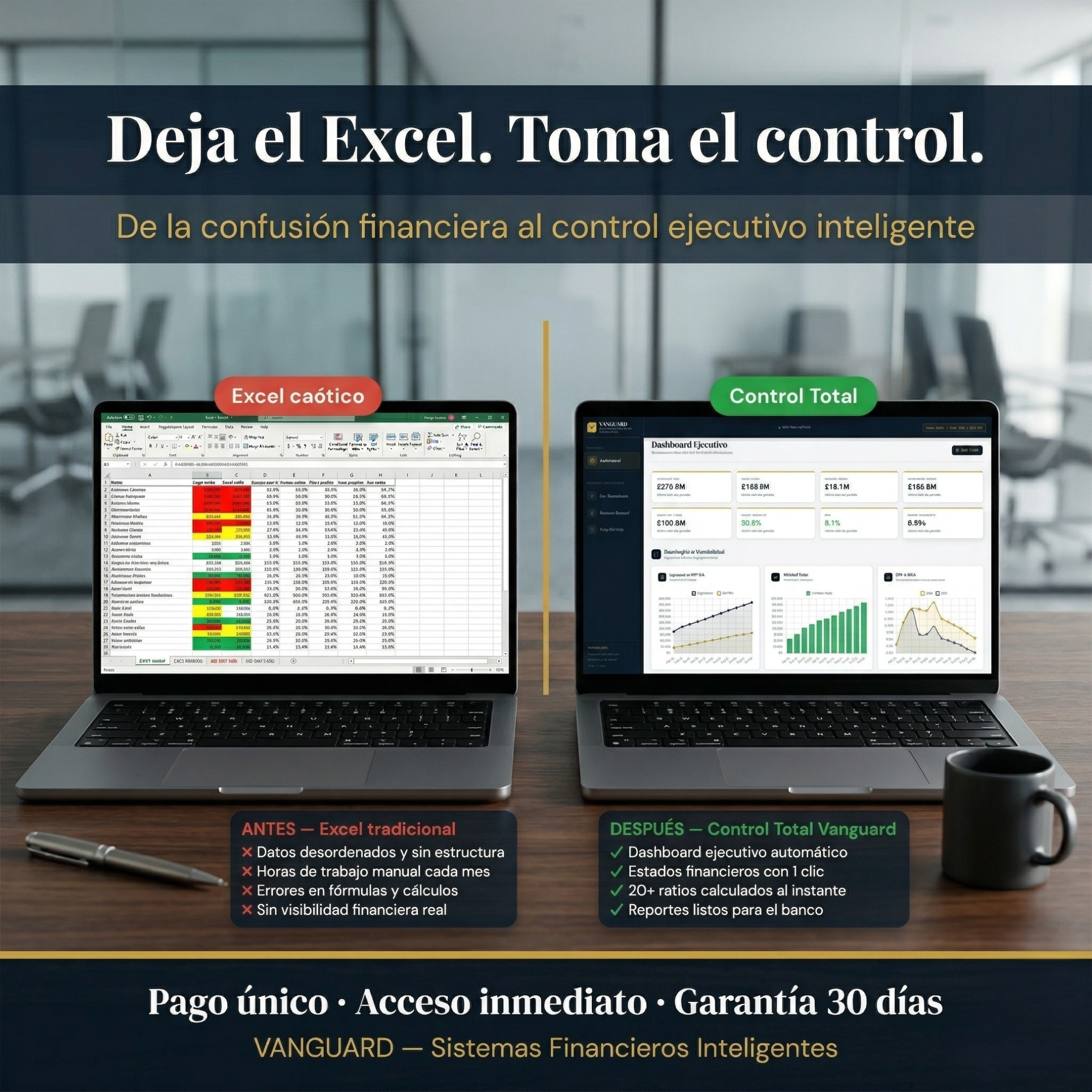 Control Total: Plantilla Contable & Sistema Financiero Inteligente