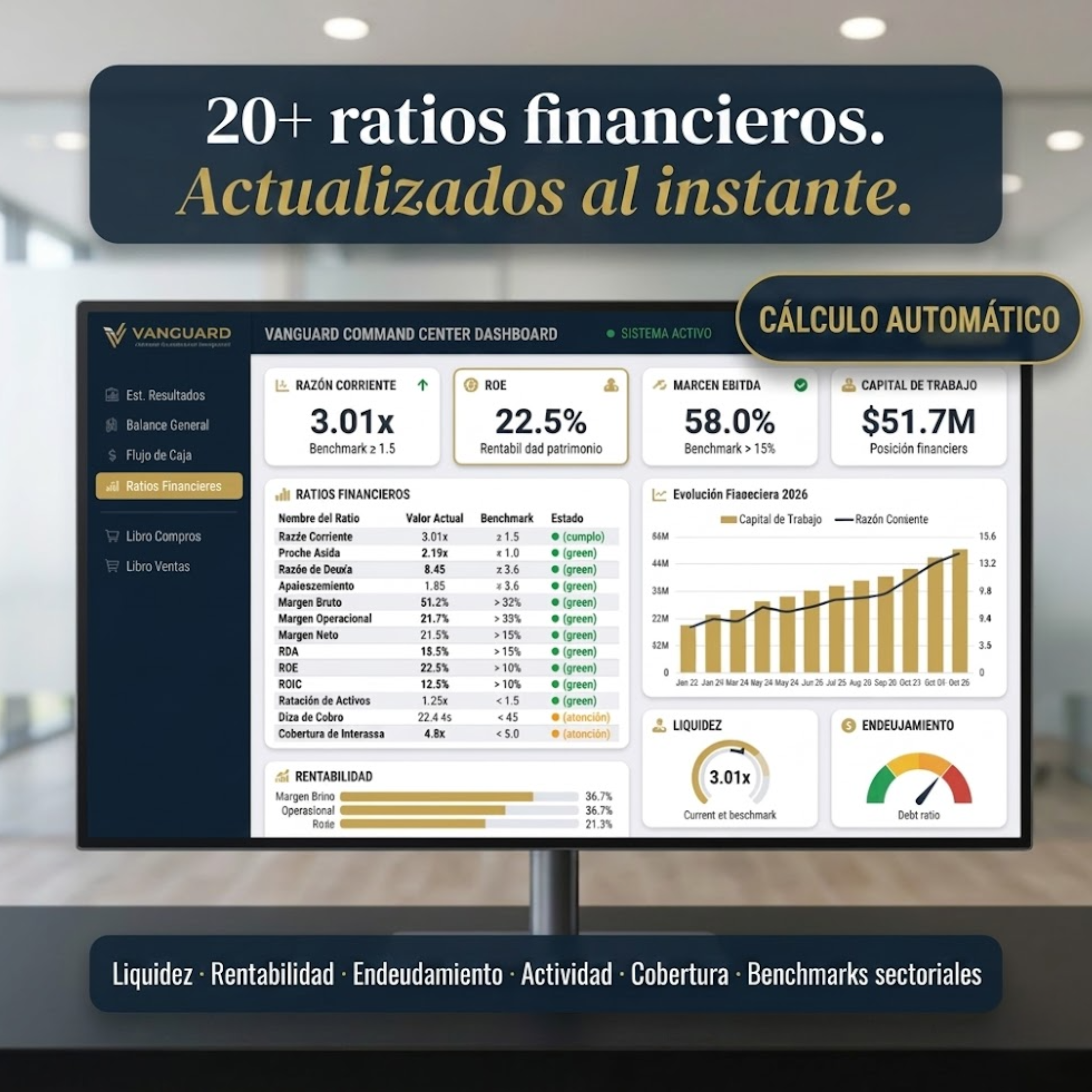 Control Total PRO: Sistema Contable Financiero Inteligente con Dashboard & RCV