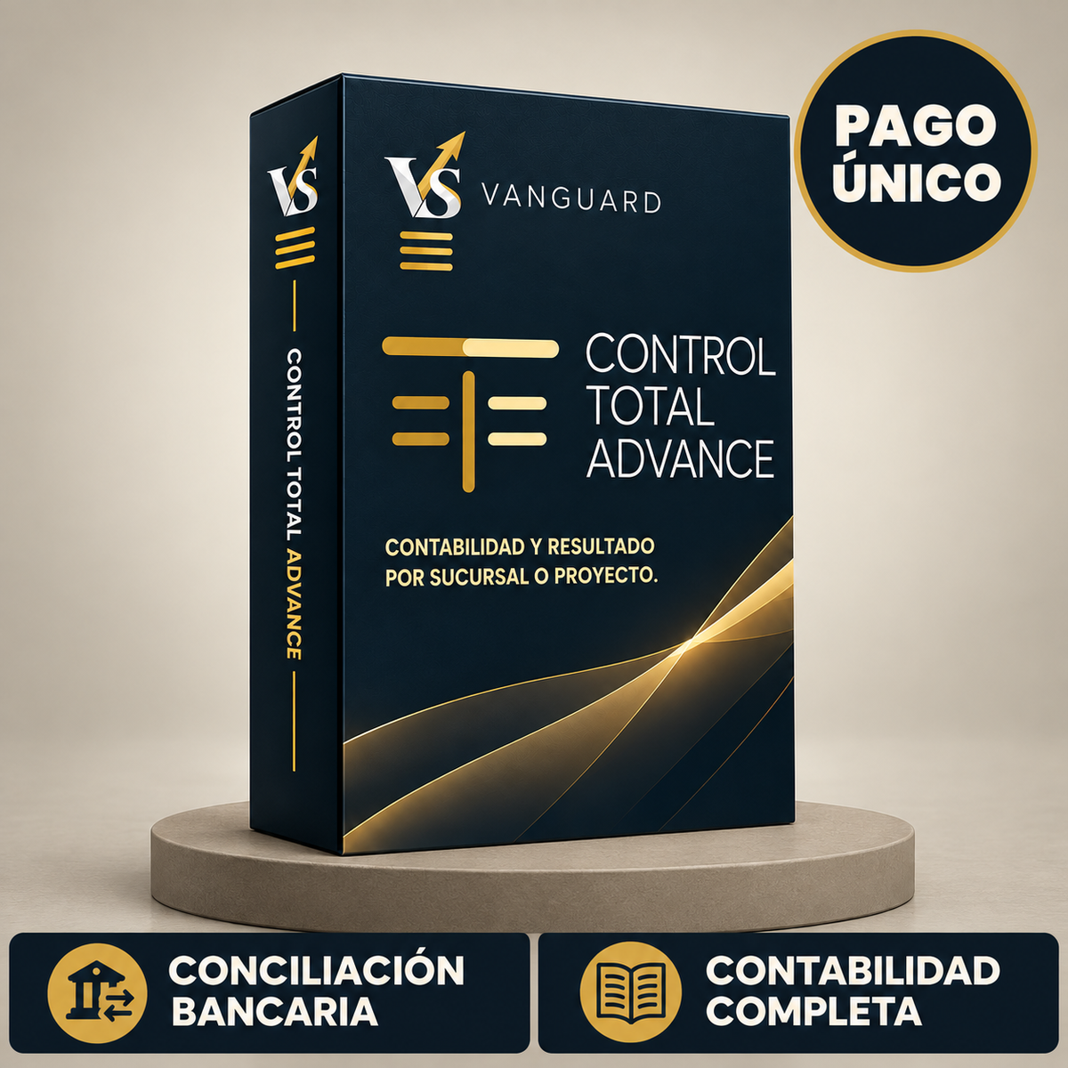 Control Total Advance: Sistema Contable & Financiero con Dashboard y Conciliación Bancaria