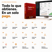 Capital PRO: Flujo de Caja con Dashboard y Análisis SII